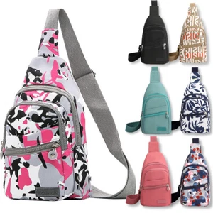 Women Crossbody Small Sling Backpack Chest Bag Daypack for Travel Sport Gift - Picture 1 of 31