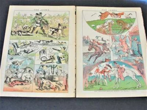  1880s-Our Imitation English Sports -Political Magazine Judge (2) Colored Pages. - Picture 1 of 10