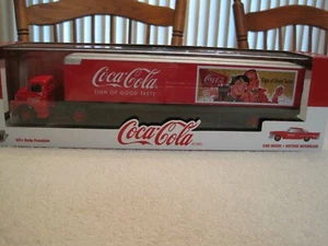 2018 M2 MACHINES AUTO HAULER COCA COLA 1957 DODGE COE & CHRYSLER 300C--NEW - Picture 1 of 12