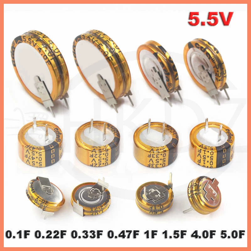 Goldcap Kondensator 5.5V 0.022F bis 5.0F Stützkondensator Flackerschutz - Bild 1 von 4