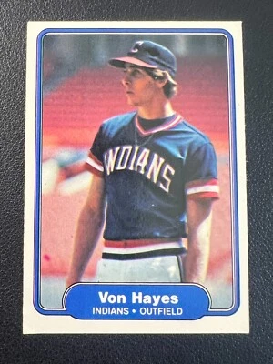 1982 Fleer - #371 Von Hayes (RC) - Image 1 of 4