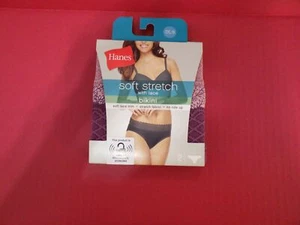 Womens Hanes Plus size Panties Underwear Soft Stretch Lace Bikini NIP sz 8 2pk - Picture 1 of 5