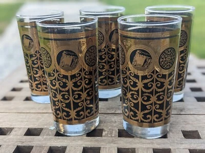 Vintage Libbey Prudential 90th Anniversary Rock of Gibraltar Highball Glasses(5) - Image 1 of 4