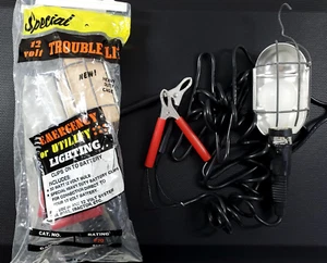 NOS 12V Emergency Utility Trouble Lite USA Made Vintage Clip On Drop Work Light - Picture 1 of 7