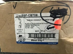 STEEL CITY SSF-CB706 CABLE/CONDUIT TO DROP WIRE BOX OF 100 - Picture 1 of 1