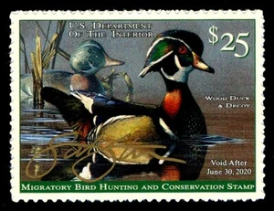 RW86 Die Cut Federal Duck Signed by Artist Scott Storm in Gold NH - (ESP-STOCK) - Picture 1 of 1