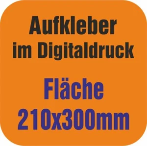 Werbe Aufkleber Digitaldruck Wunschdruck Sticker Werbung  Etiketten nach Vorlage - Bild 1 von 2