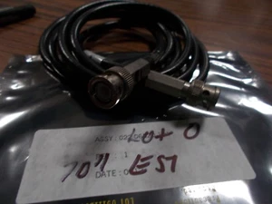 BELDEN 8241 59/U CABLE EST. 70" AWM 1354 SHIELDED E34972, 50 OHM BNC - Picture 1 of 2