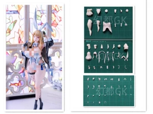 Anime Emma Bunny 1/7 Figure Unpainted GK Model Unassembled Blank Resin Kit 30cmH - Picture 1 of 3