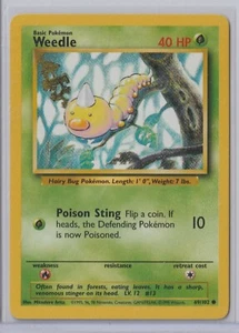 Pokémon 1999 Base Set WEEDLE 69/102 MINT Never Played RARE #6 - Picture 1 of 1