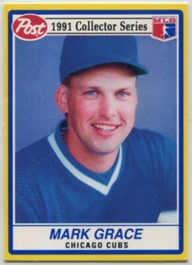 1991 MSA Post Cereal #22 Mark Grace Chicago Cubs - Bild 1 von 8