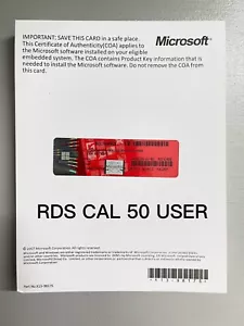 Windows Server 2022 Remote Desktop RDS Licenses for 50 Users or Devices - Picture 1 of 4