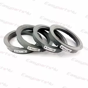 4x Zapfenringe 73,1mm - 59,1mm Umbau Zapfenringe für Alufelgen - Bild 1 von 3