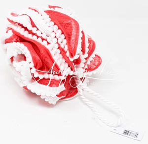 Esponja de ducha de baño de lujo roja Bath & Body Works día de San Valentín nueva - Imagen 1 de 3