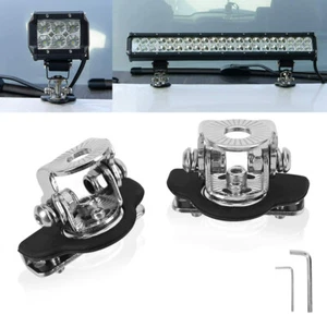 2x Universelle Säule Hood Mount LED Licht Halterung Halter für alle Motorhauben - Picture 1 of 9