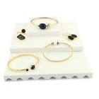 5 Pcs Lot Bangle Ring Yellow Gold Plated Black Onyx Jewelry Set Lot Gift For Her
