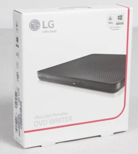 LG Ultra Slim Portable DVD Writer SP80 for Mac & Windows New/Sealed - Picture 1 of 3