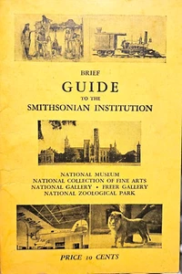 De colección Breve Guía del Smithsonian Institution Folleto Museo Nacional - Imagen 1 de 4