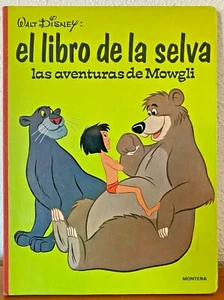 EL LIBRO DE LA SELVA Las Aventuras de Mowgli - Walt Disney 1980 MONTENA Cartoné - Imagen 1 de 2