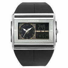 OHSEN Men's Sport Quartz Wrist Watch Rubber Band Waterproof Alarm Dual Time Gift