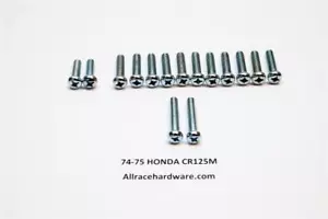 74-75 Honda CR125M Motor Derecho e Izquierdo Cubierta Lateral Phillips Kit de Tornillos Nuevo - Imagen 1 de 1