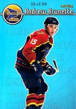 1999-00 Pacific Prism Holographic Blue #6 Andrew Brunette