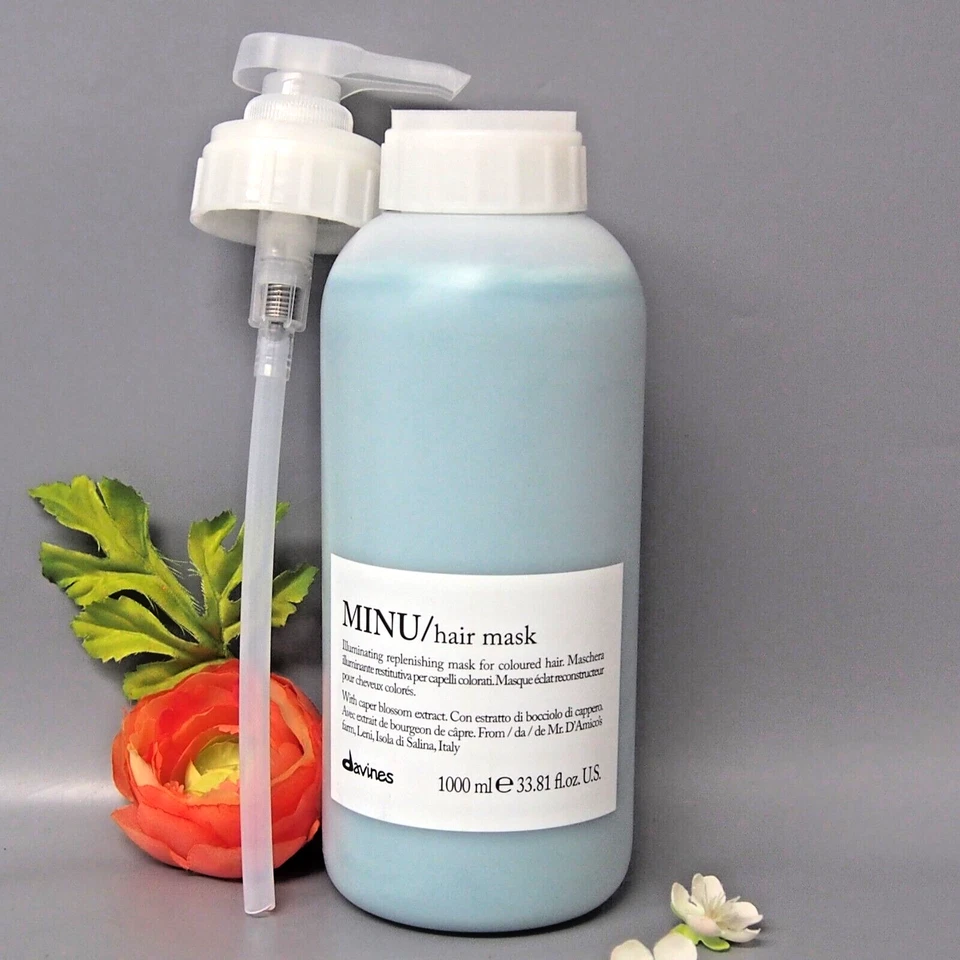 WITH PUMP Davines Minu Hair Mask 1L / 33.8oz