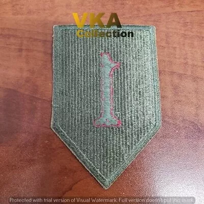 WWII US Army 1st Infantry Division Greenback Patch - Image 1 of 2