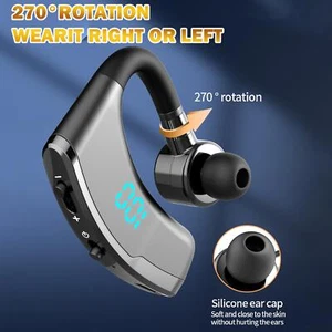 New V9 Wireless Bluetooth 5.0 Headset Sports Headphone Handsfree Earphone R7H9 - Zdjęcie 1 z 12
