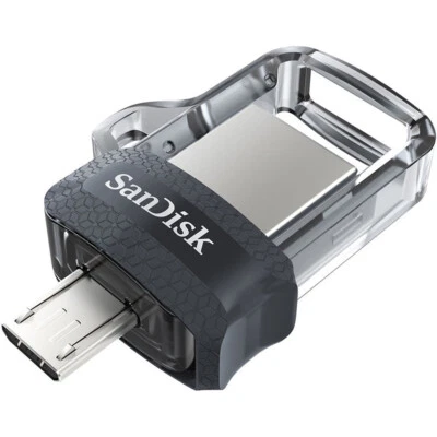 SanDisk 32GB OTG Dual Ultra USB MicroUSB Flash Thumb Drive Memory SDDD3-032G - Image 1 of 4