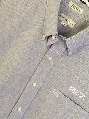 Cutter & Buck Dress Shirt Mens Large Button Down Long Sleeve (Georgetown) Logo - Image 1 of 4