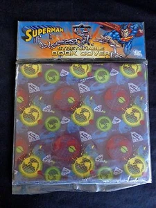 Superman Stretchable Fabric Book Cover ONE DC Comics WB Shield - Picture 1 of 4