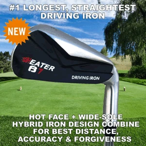 #1 DISTANCE DRIVING IRON WIDESOLE HYBRID LONG DRIVER CUSTOM GOLF CLUB 18* or 21* - Picture 1 of 2