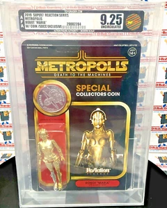 Metropolis Robot Maria SDCC w/coin AFA CAS MOC New Sealed 2019 Super 7 Reaction - Picture 1 of 17