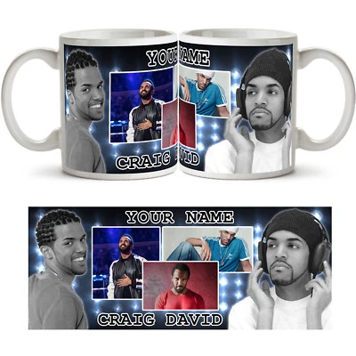 CRAIG DAVID PERSONALISED Ceramic Photo Mug Cup Tea Coffee Add Name Gift Idea New - Image 1 of 4