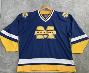 Vintage Starter Jersey Mens XL Michigan Wolverines Hockey 90s College Athletics - Picture 1 of 9