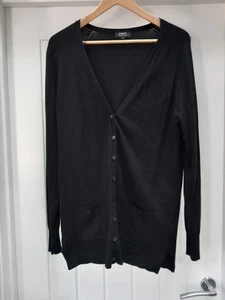 Women's Papaya Long (31") Black Cardigan. Size16. Used, Excellent Condition - Picture 1 of 6