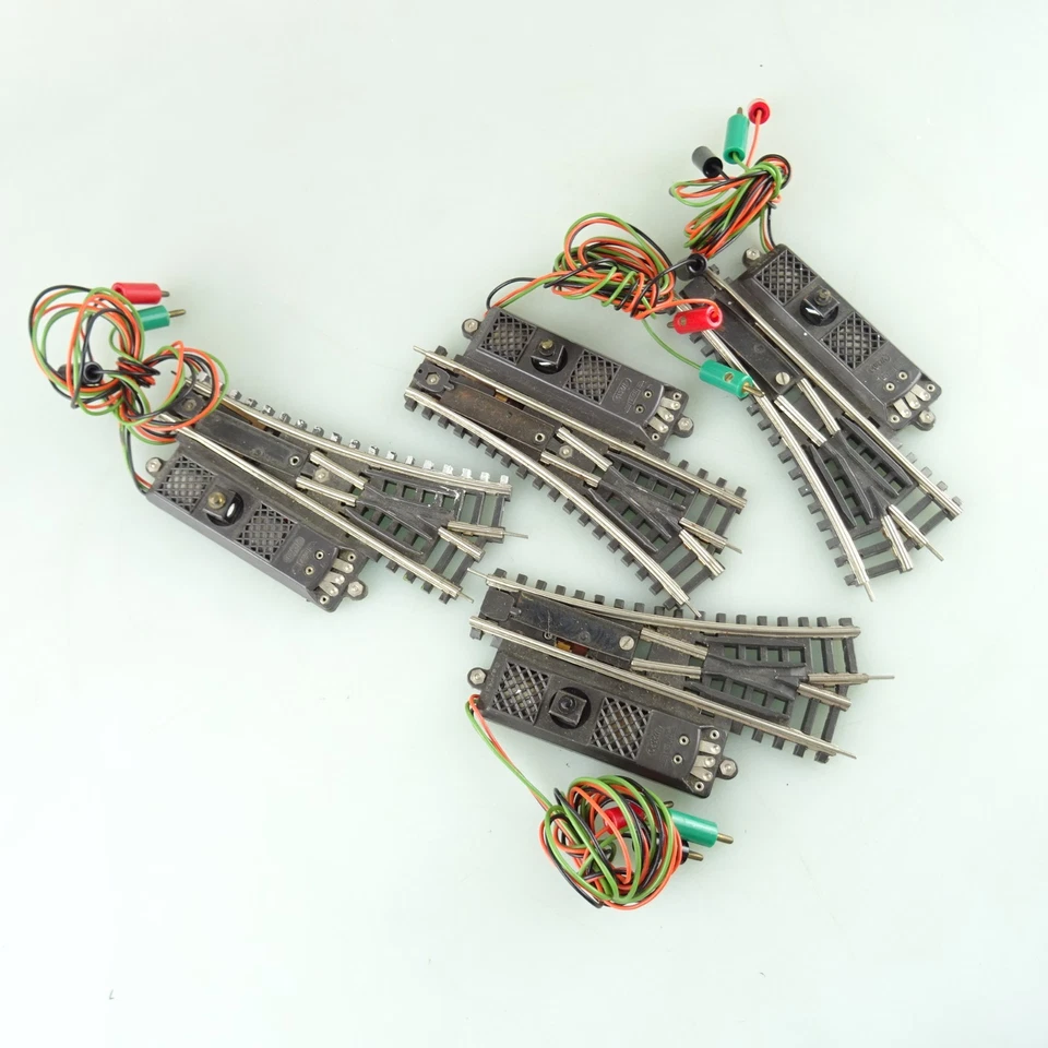 4 x Rokal TT turnouts electric with bel. 2x left and 2x right - Image 1 of 4