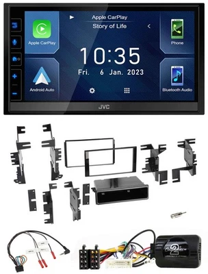 JVC DAB Bluetooth Lenkrad USB 2DIN Autoradio für Nissan Quest Titan Versa Note X - Bild 1 von 4