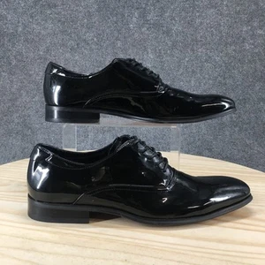 Joseph Abboud Dress Shoes Mens 10D Oxford Black Leather Lace Up Casual 11939-004 - Picture 1 of 17