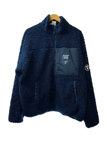 A BATHING APE (BAPE) Giacca pile AAPE BY A BATHING APE blu navy L usata