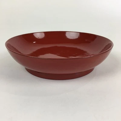 Plato pequeño japonés de laca de madera de colección Urushinuri rojo Kozara UR762 Foto 1 de 4