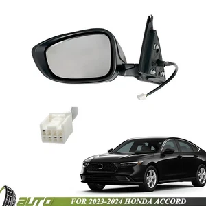 Espejo de puerta lado izquierdo conductor para Honda Accord 2023-2024 7625830BA01-PFM NUEVO EE. UU. - Imagen 1 de 7