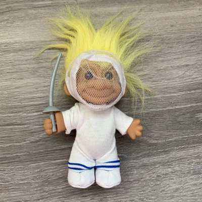 Russ Troll CERCADORA PELO AMARILLO MUÑECA 5" VINTAGE Foto 1 de 4