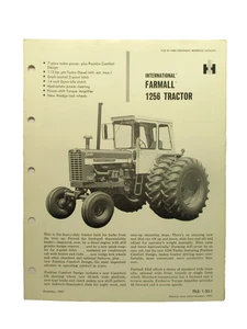 1967 International 1256 Turbo AD-3854-U1 Brochure Farmall  Tractor McCormick IH - Picture 1 of 9