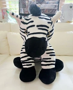 Zebra Plush Large 14" Black White Stuffed Animal Toy - Bild 1 von 8