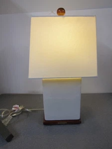 Lauren RALPH LAUREN Beige Color Crackle Ceramic Table Lamp w/ Shade - Picture 1 of 5