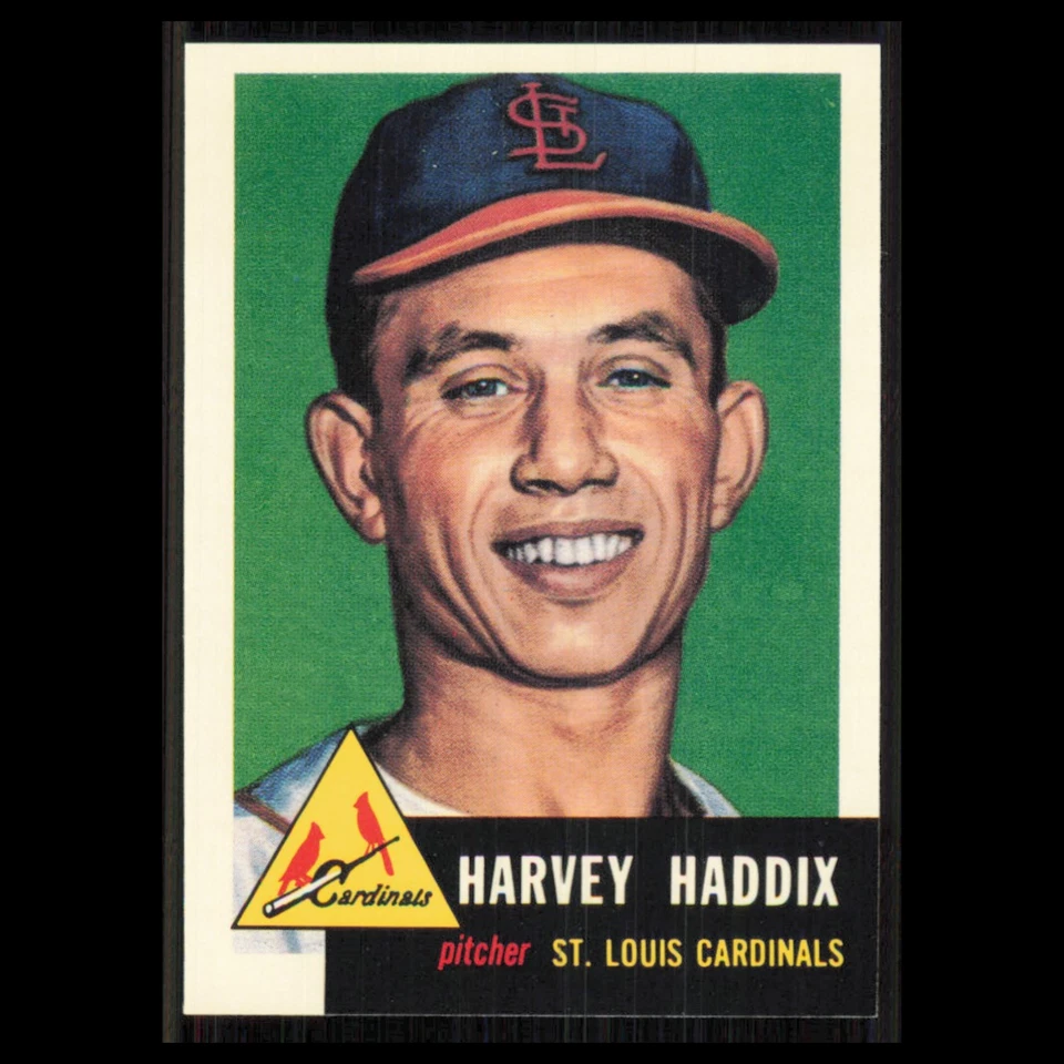 Harvey Haddix #273 1991 Topps Archives 1953 St. Louis Cardinals Baseball Card NM - Image 1 of 3