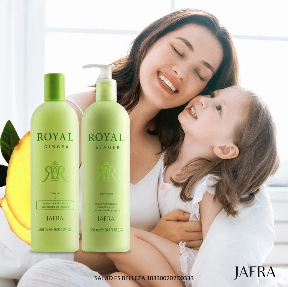Jafra Royal Jengibre Aceite Corporal Y Loción Corporal Extracto de Aceite Jengibre 500 ml Foto 1 de 1