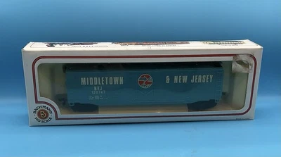 Bachmann HO Scale MIDDLETOWN AND NEW JERSEY BOX CAR W/box, Toy Train - Image 1 of 4